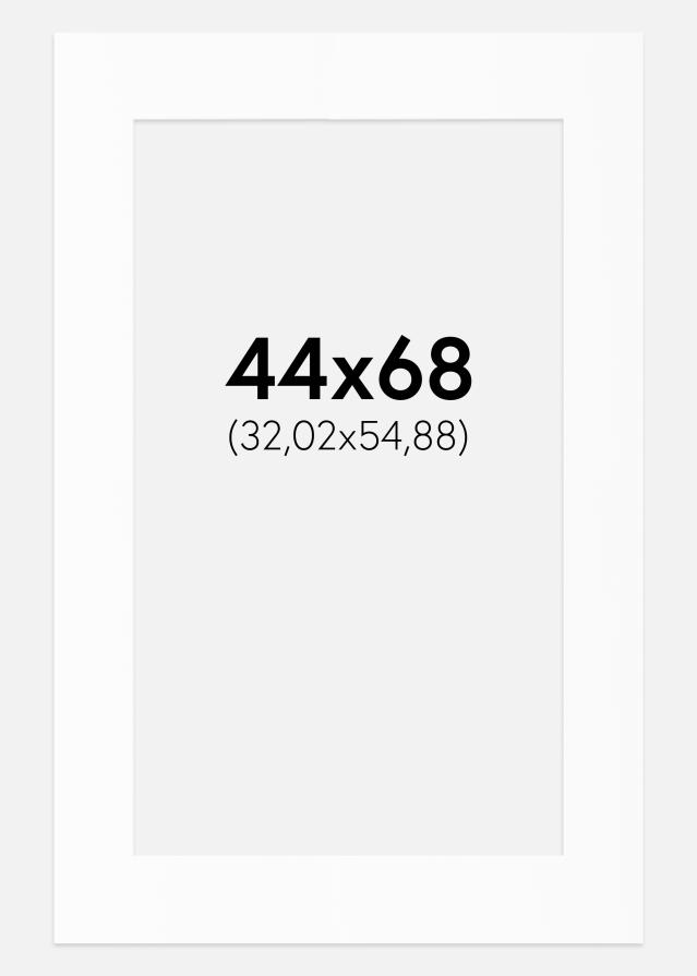 Паспарту Бял Стандарт (Бяло Ядро) 44x68 cm (32,02x54,88)