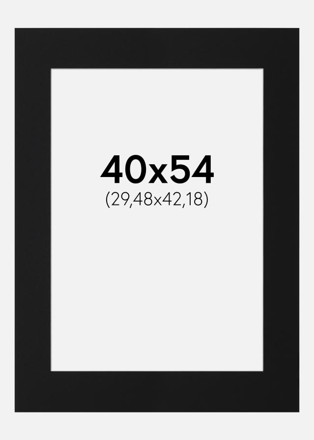 Паспарту Черен Стандарт (Бяло Ядро) 40x54 cm (29,48x42,18)