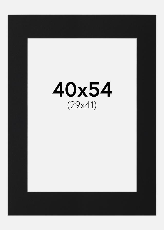 Паспарту Черен Стандарт (Бяло Ядро) 40x54 cm (29x41)