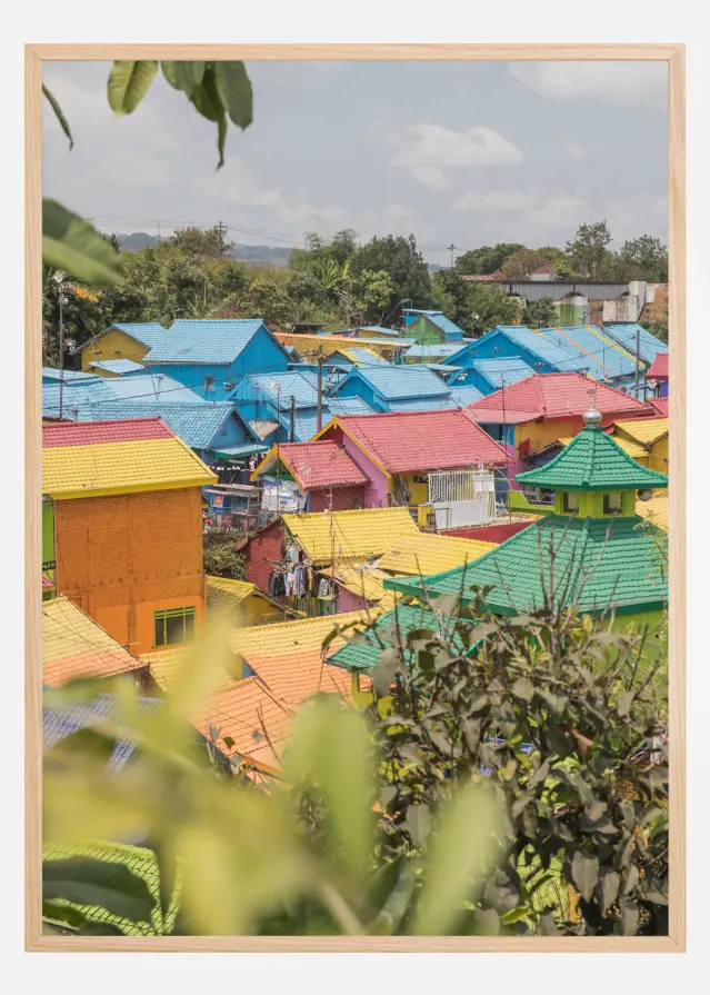 Colorful Village Постер
