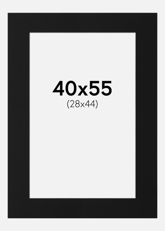 Паспарту Черен Стандарт (Бяло Ядро) 40x55 cm (28x44)