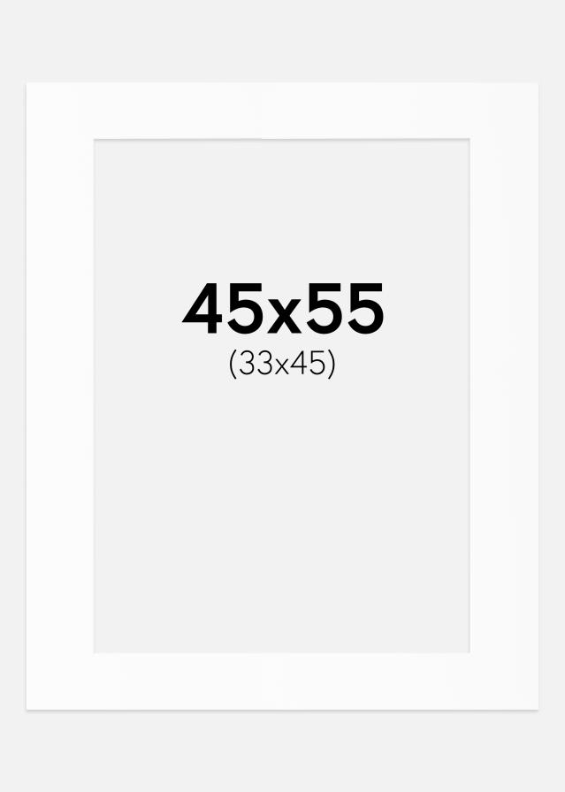 Паспарту Бял Стандарт (Бяло Ядро) 45x55 cm (33x45)