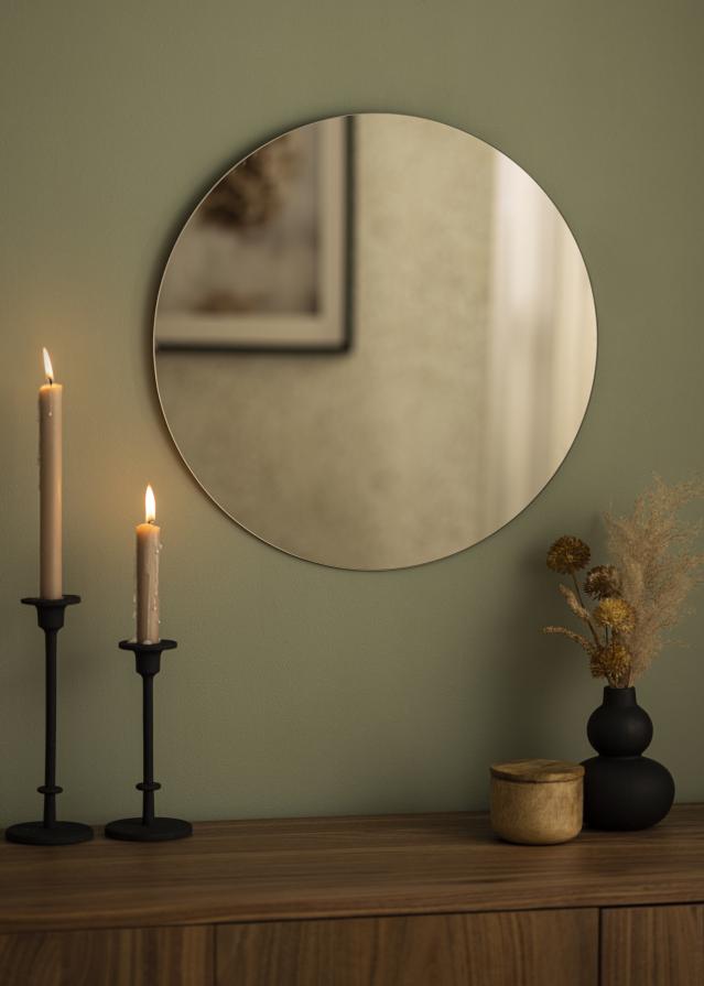 KAILA Кръгъл Огледало Dark Bronze 50 cm Ø