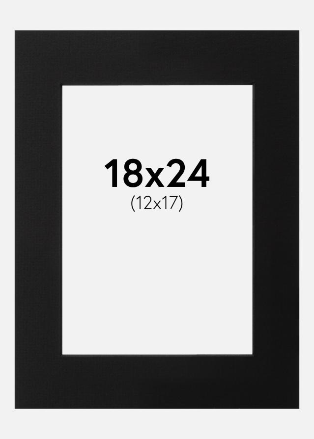 Паспарту Черно Черно ядро 18x24 cm (12x17)