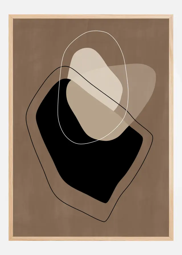 Neutral Composition Artwork Постер