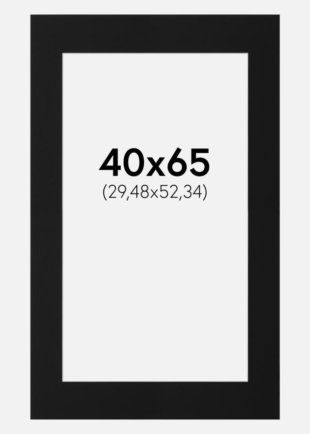 Паспарту Черен Стандарт (Бяло Ядро) 40x65 cm (29,48x52,34)