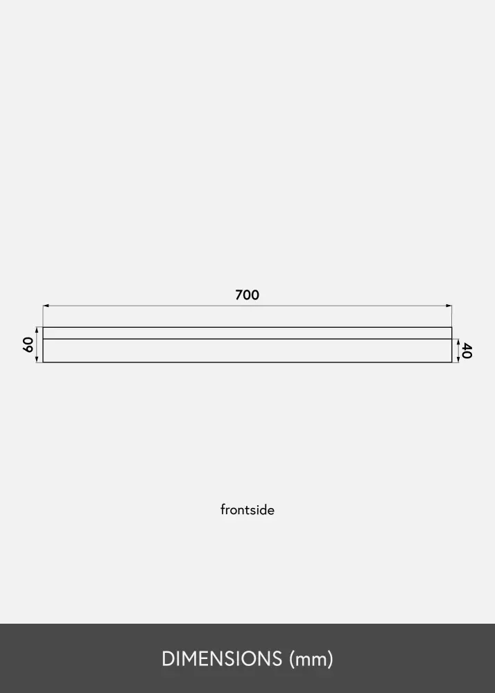 KAILA Рафт за картини Бамбук 70 cm