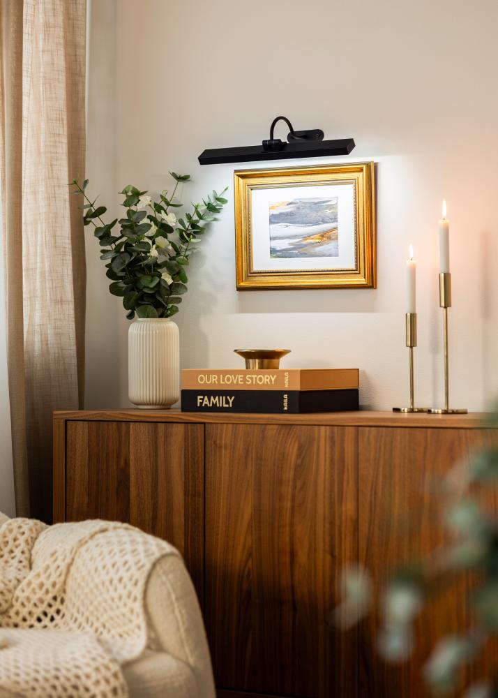 KAILA Flare Батерийно Захранвано Осветление за Картини 40 cm - Черен