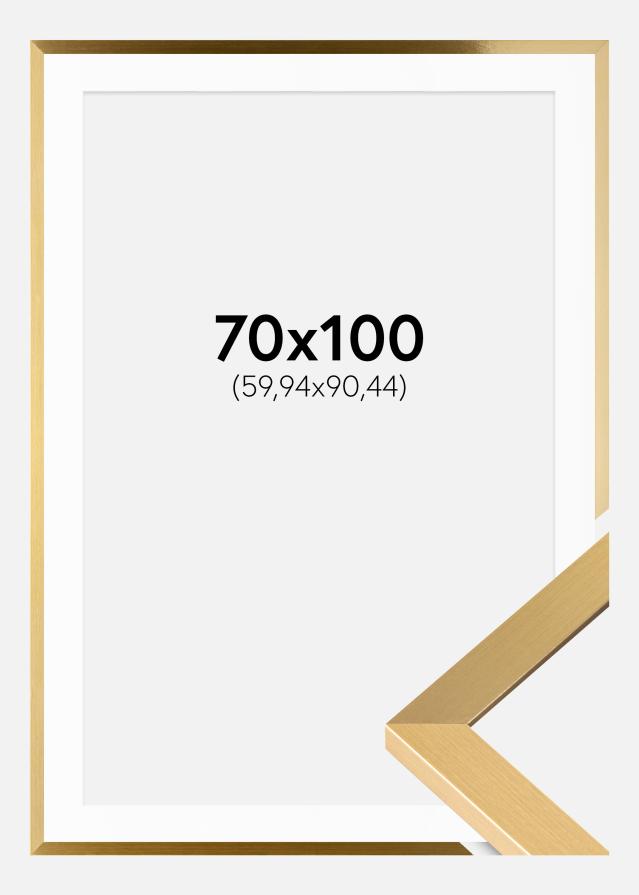 Рамка Selection Златно 70x100 cm - Паспарту бяло 24x36 inches