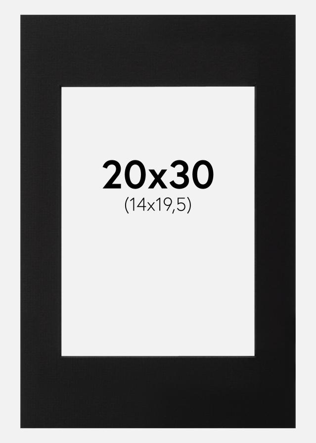 Паспарту Черно Черно ядро 20x30 cm (14x19,5)