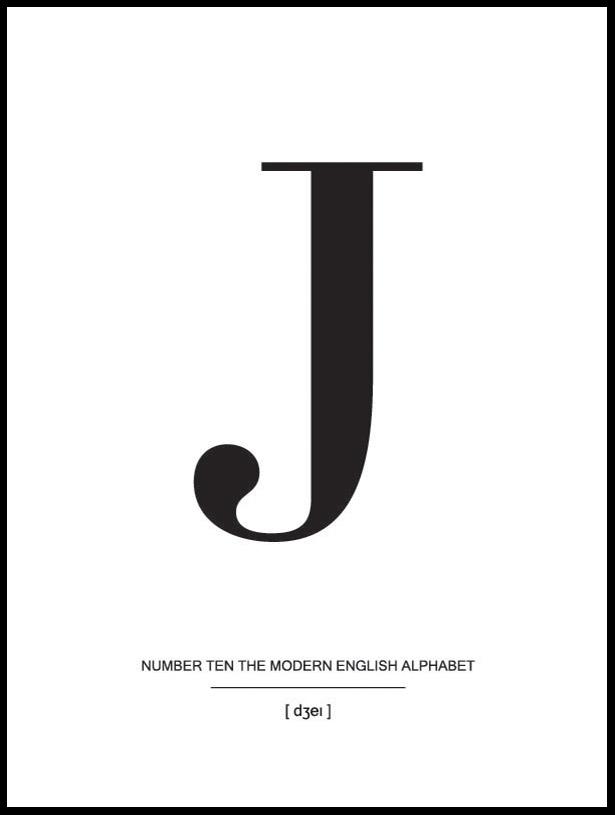 Letter J Постер