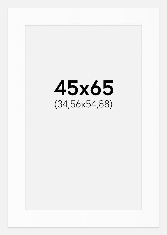 Паспарту Бял Стандарт (Бяло Ядро) 45x65 cm (34,56x54,88)