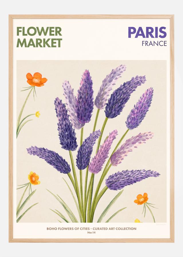 Flower Market - Paris Постер