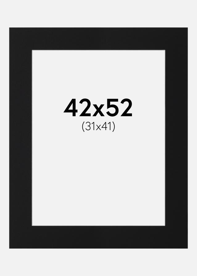 Паспарту Черен Стандарт (Бяло Ядро) 42x52 cm (31x41)
