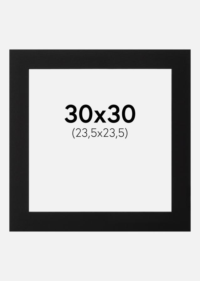 Паспарту Черно Черно ядро 30x30 cm (23,5x23,5)