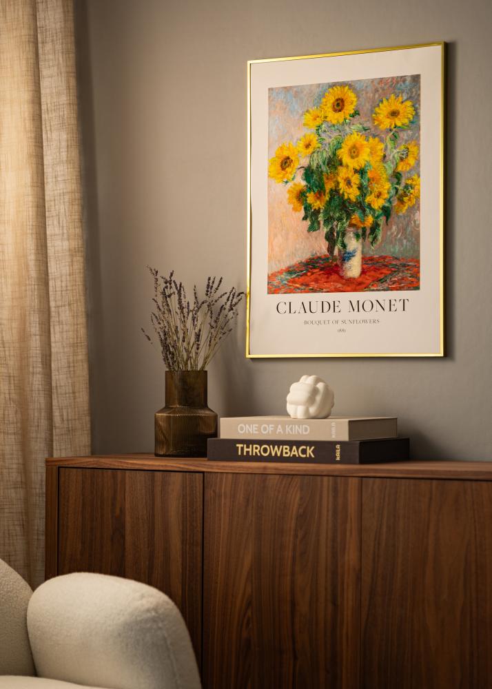 Алуминиева рамка Акрилно стъкло Златно 50x70 cm