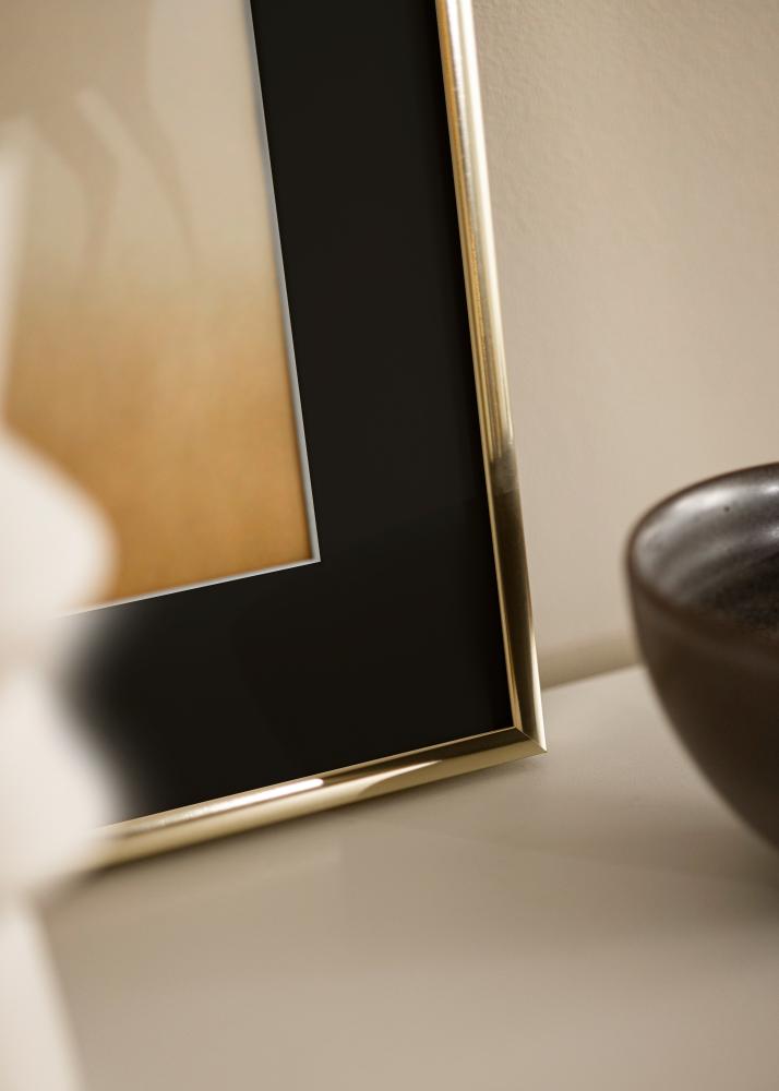 Рамка Алуминий Гланцово злато 70x100 cm - Паспарту Черно 62x85 cm