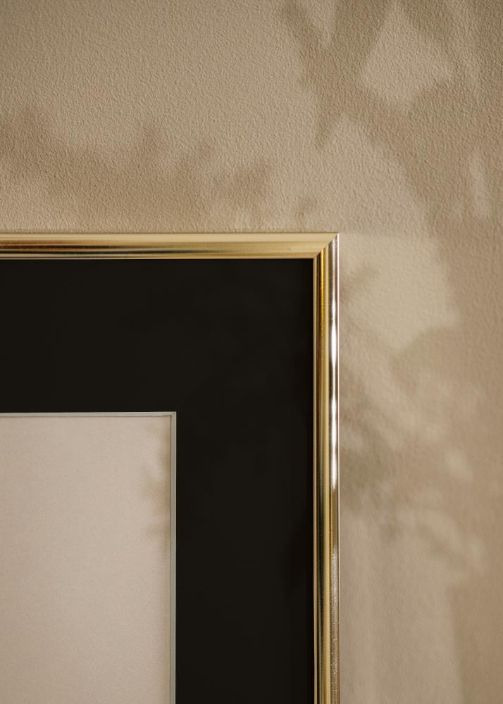 Рамка Алуминий Гланцово злато 70x100 cm - Паспарту Черно 62x85 cm