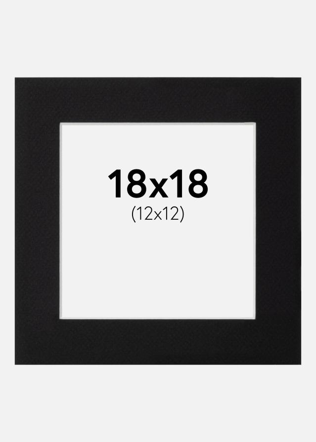 Паспарту Canson Черно Бяло ядро 18x18 cm (12x12)