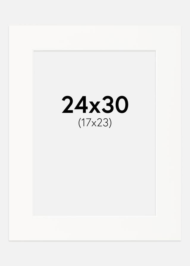 Паспарту Мръсно бяло Бяло ядро 24x30 cm (17x23)