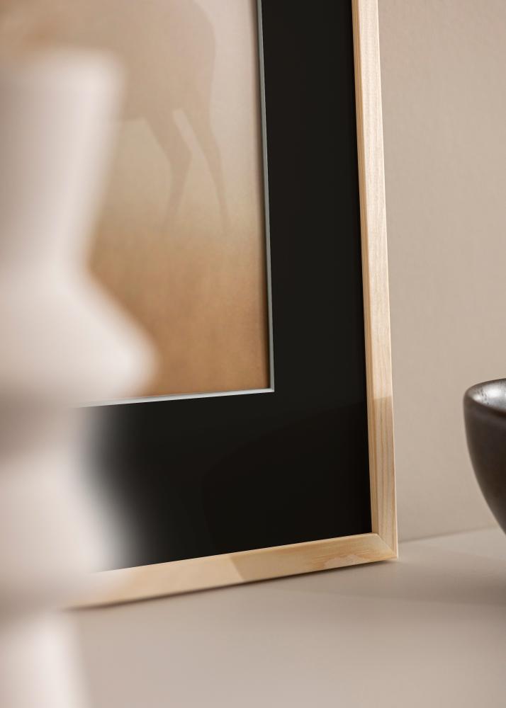 Рамка Galant Борова дървесина 30x30 cm - Паспарту Черно 8x8 inches