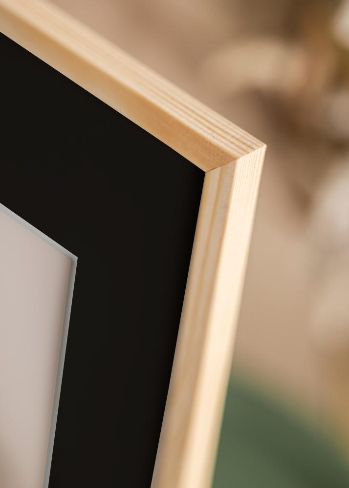 Рамка Galant Борова дървесина 30x30 cm - Паспарту Черно 8x8 inches