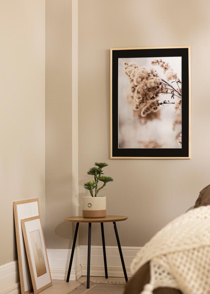 Рамка Galant Борова дървесина 30x30 cm - Паспарту Черно 8x8 inches