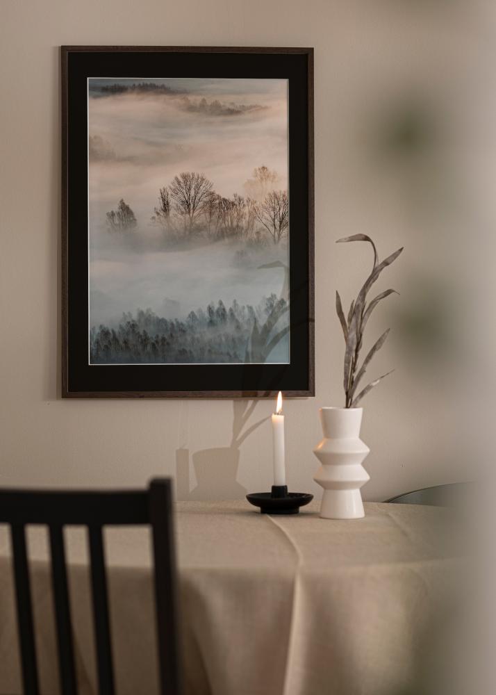 Рамка Edsbyn орех 35x50 cm - Паспарту Черно 24x30 cm