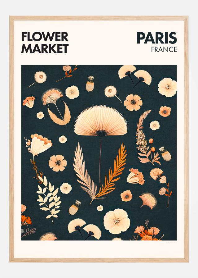 Flower Market - Paris Постер
