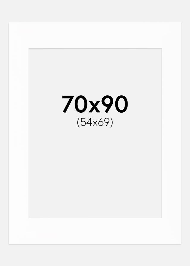 Паспарту бяло Бяло ядро 70x90 cm (54x69)