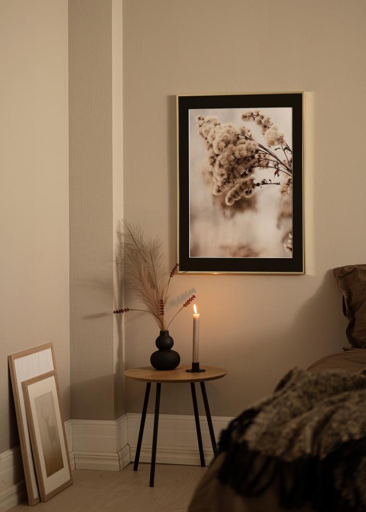 Рамка Алуминий Гланцово злато 70x100 cm - Паспарту Черно 62x85 cm