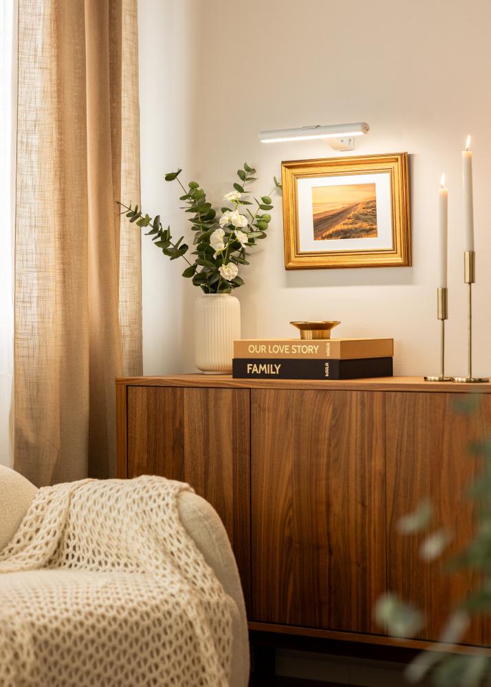 KAILA Lux Bateryno Osveshtenie za Kartini 33 cm - Byal