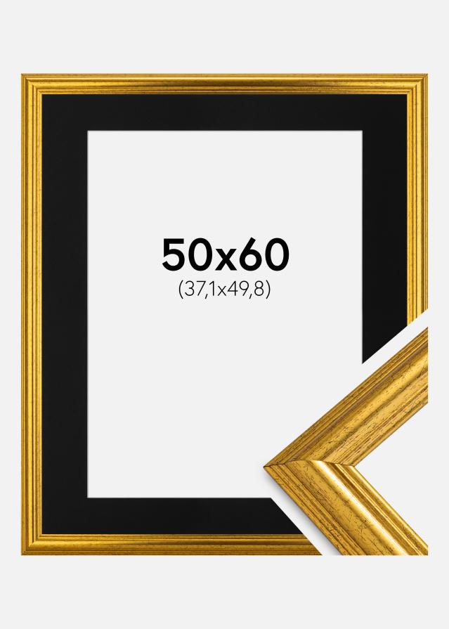 Рамка Västkusten Златно 50x60 cm - Паспарту Черно 15x20 inches