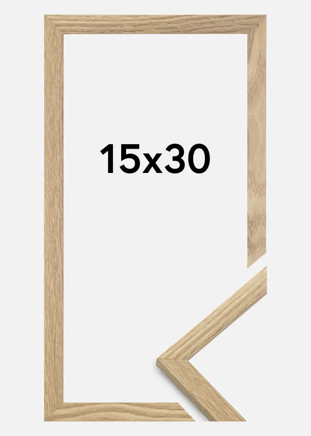 Рамка Trendy Акрилно стъкло Масивна дъб 15x30 cm