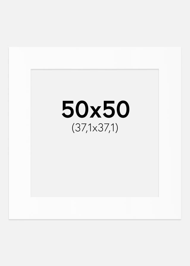 Паспарту Бял Стандарт (Бяло Ядро) 50x50 cm (37,1x37,1)