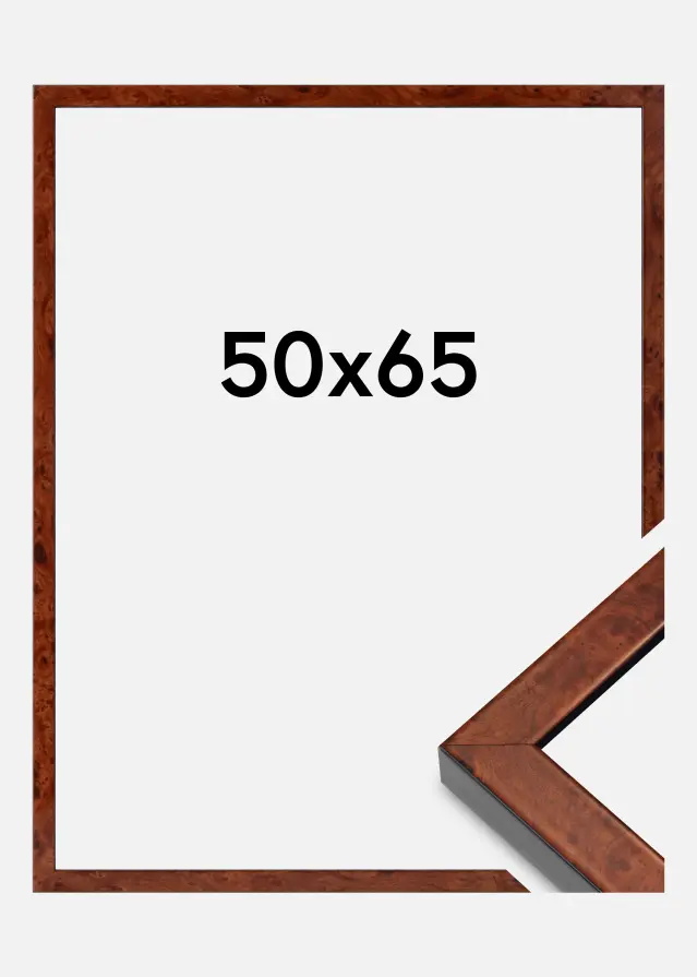 Рамка Hermes Акрилно стъкло Burr Walnut 50x65 cm