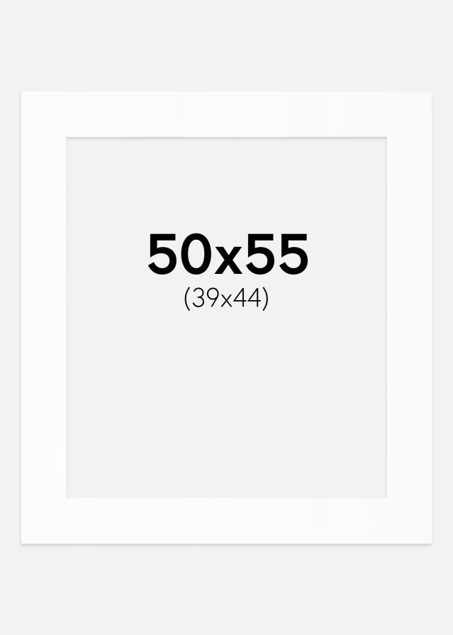 Паспарту Бял Стандарт (Бяло Ядро) 50x55 cm (39x44)
