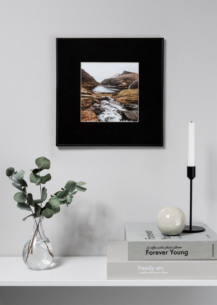 Паспарту XL Черно Бяло ядро 40x40 cm (19x19)