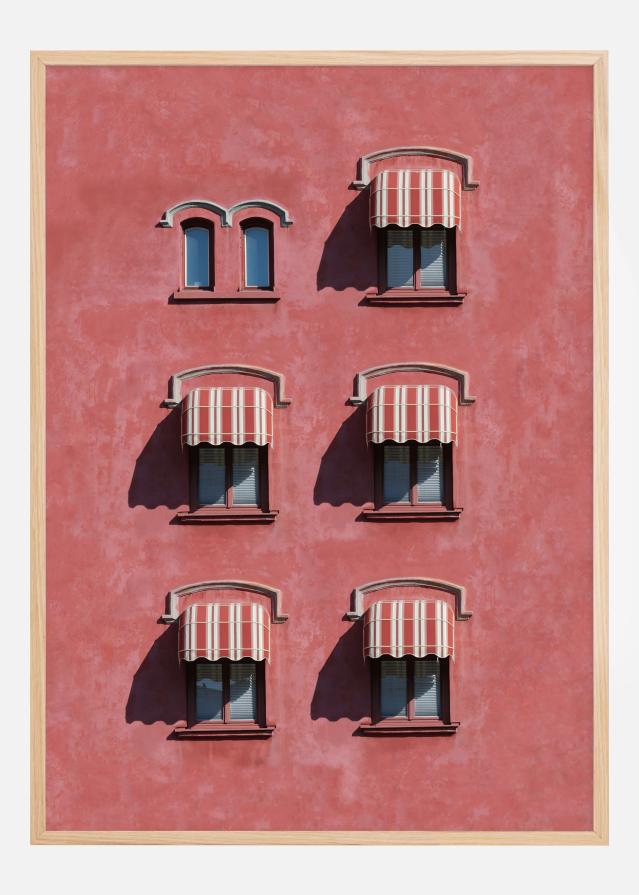 Red wall Постер