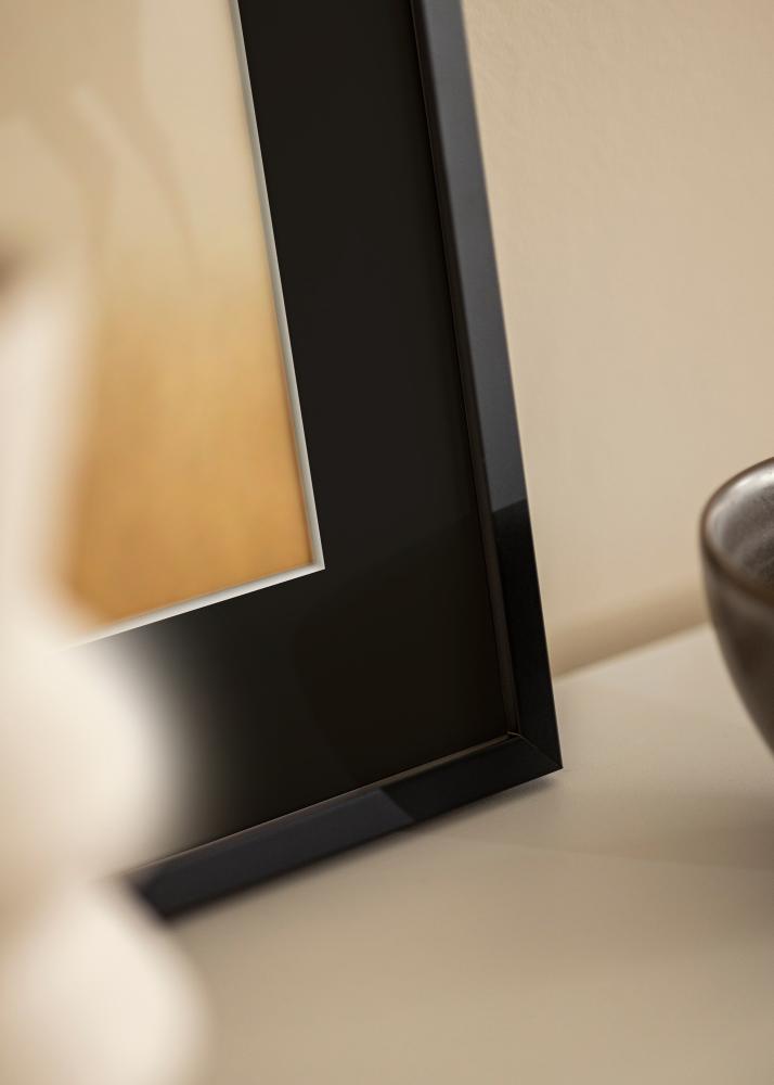 Рамка E-Line Черно 30x40 cm - Паспарту Черно 8x12 inches