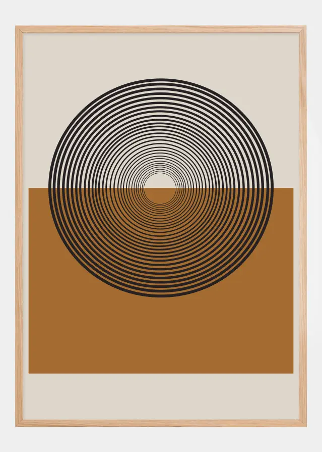 Retro Landscape Постер