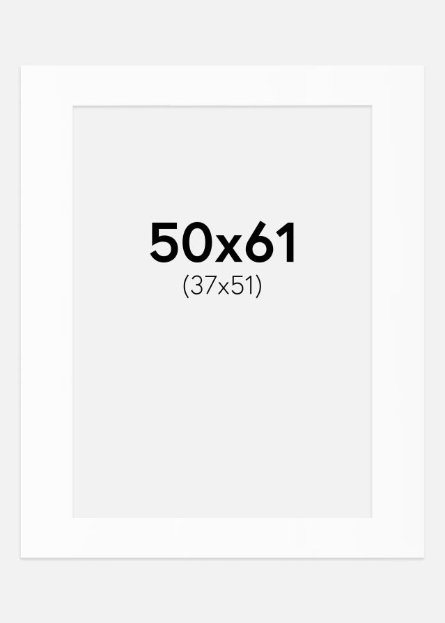 Паспарту Бял Стандарт (Бяло Ядро) 50x61 cm (37x51)