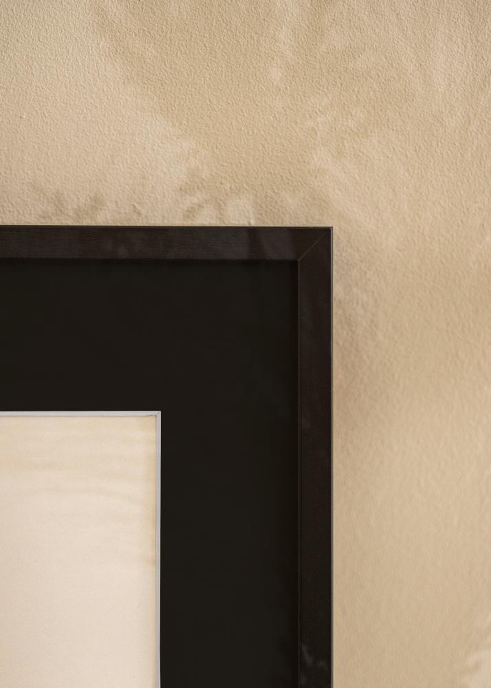 Рамка E-Line Черно 30x40 cm - Паспарту Черно 8x12 inches