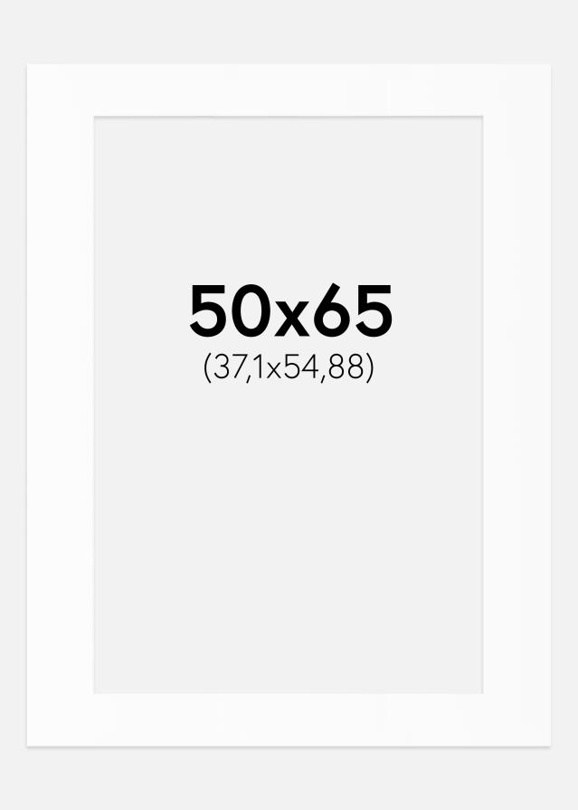 Паспарту Бял Стандарт (Бяло Ядро) 50x65 cm (37,1x54,88)