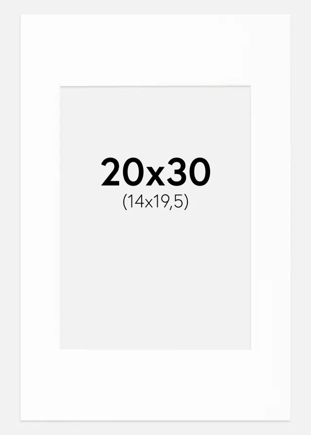 Паспарту Canson бяло Бяло ядро 20x30 cm (14x19,5)