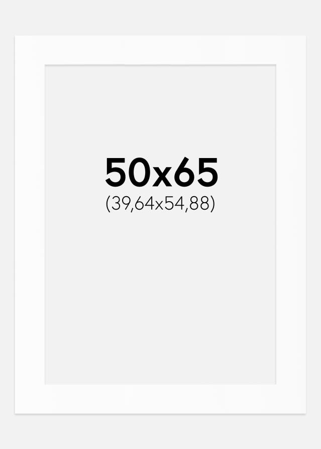 Паспарту Бял Стандарт (Бяло Ядро) 50x65 cm (39,64x54,88)