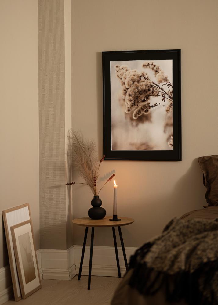 Рамка E-Line Черно 30x40 cm - Паспарту Черно 8x12 inches