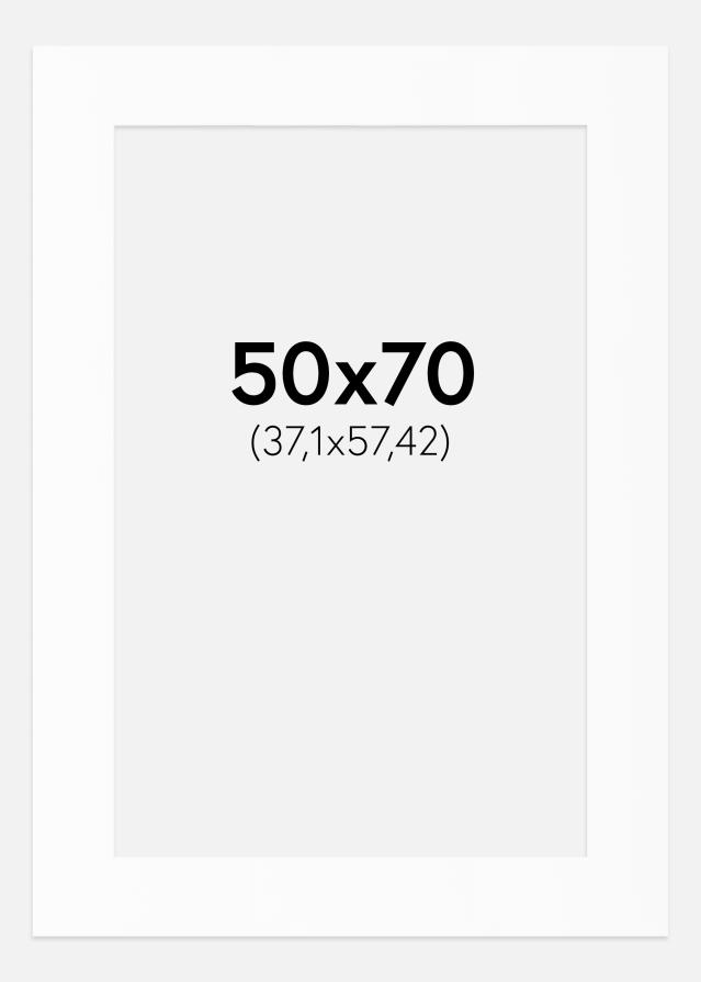Паспарту Бял Стандарт (Бяло Ядро) 50x70 cm (37,1x57,42)