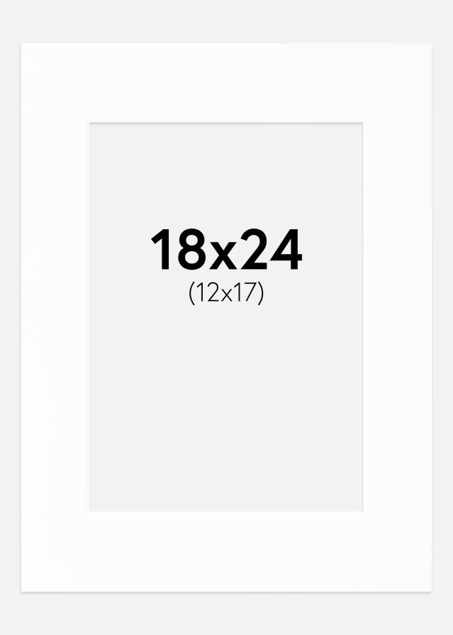 Паспарту Canson бяло Бяло ядро 18x24 cm (12x17)