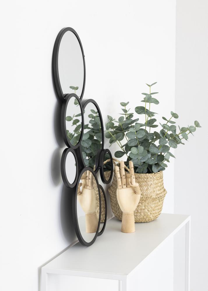 KAILA Огледало Bubbles - Черно 72x43 cm